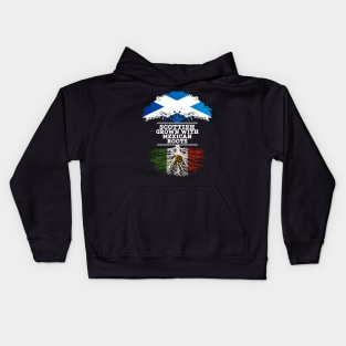 Scottish Grown With Mexican Roots - Gift for Mexican With Roots From Mexico Kids Hoodie